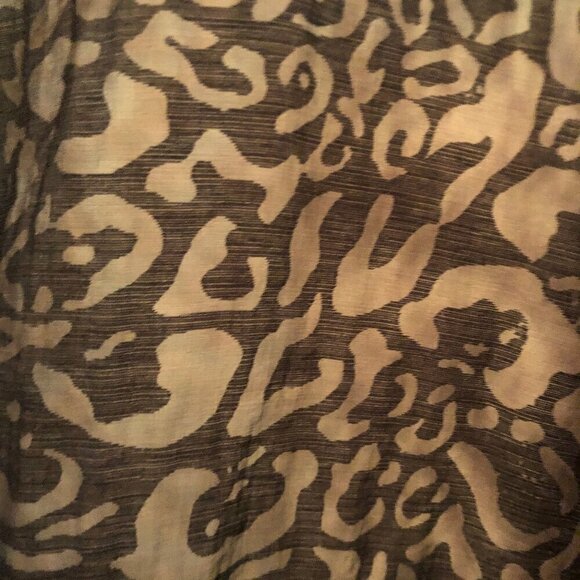 Hearts of Palm semi-sheer button-up blouse/swim coverup sz 8 - Picture 4 of 8